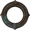 Ekena Millwork Benson Ceiling Medallion (Canopies up to 6 1/8"), 11 1/8"OD x 6 1/8"ID x 5/8"P, Bronze Blue Patina CM11BNBBS - alternate 1